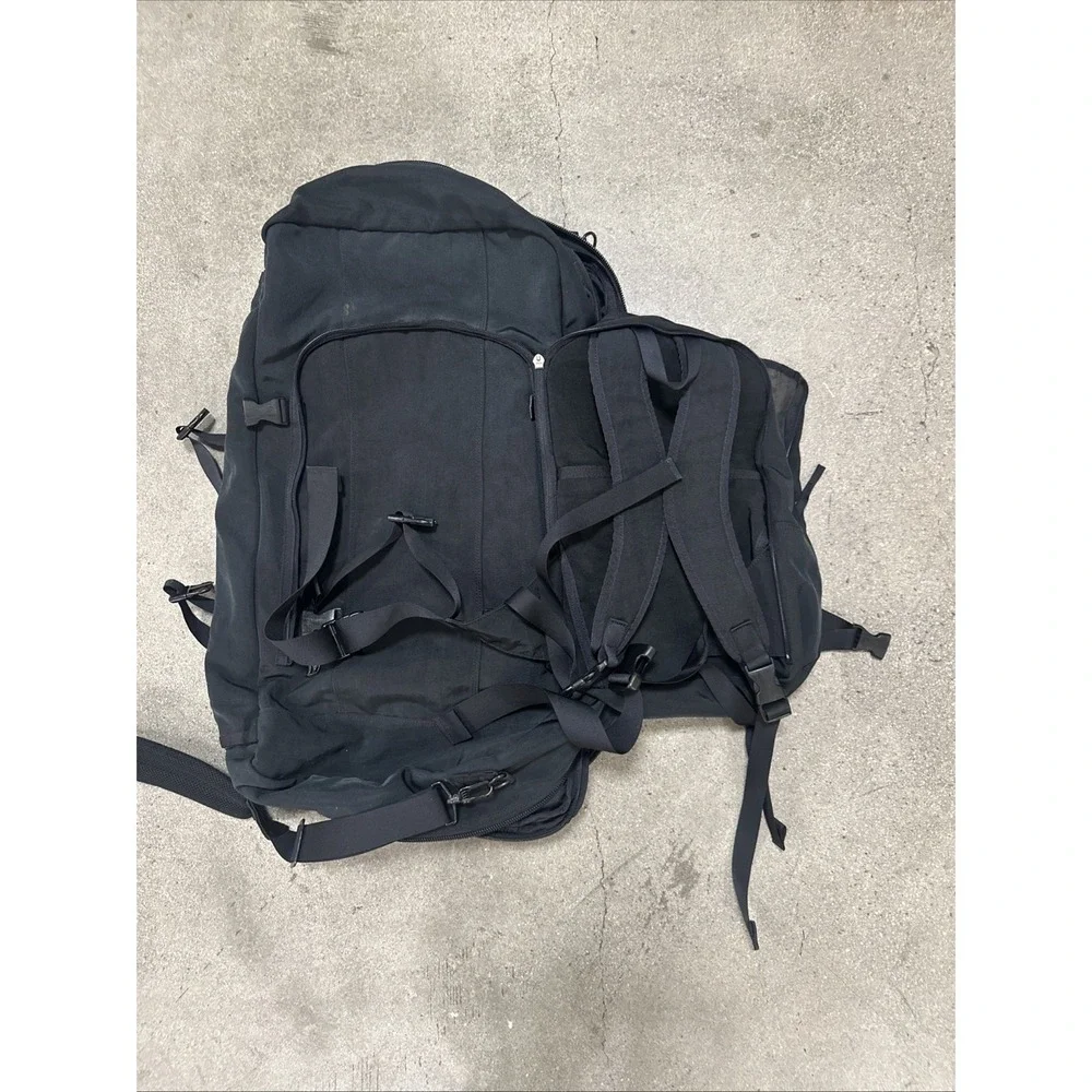 Porter Yoshida & Co Backpack Blk 3-Way Detach Outdoor Multi-Zip/Pocket Use RARE